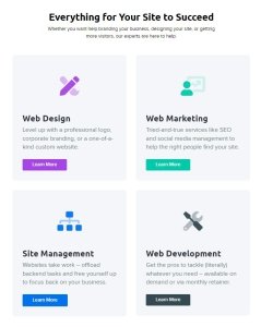 Dreamhost’s options on their Professional Services page. (Source: Dreamhost)